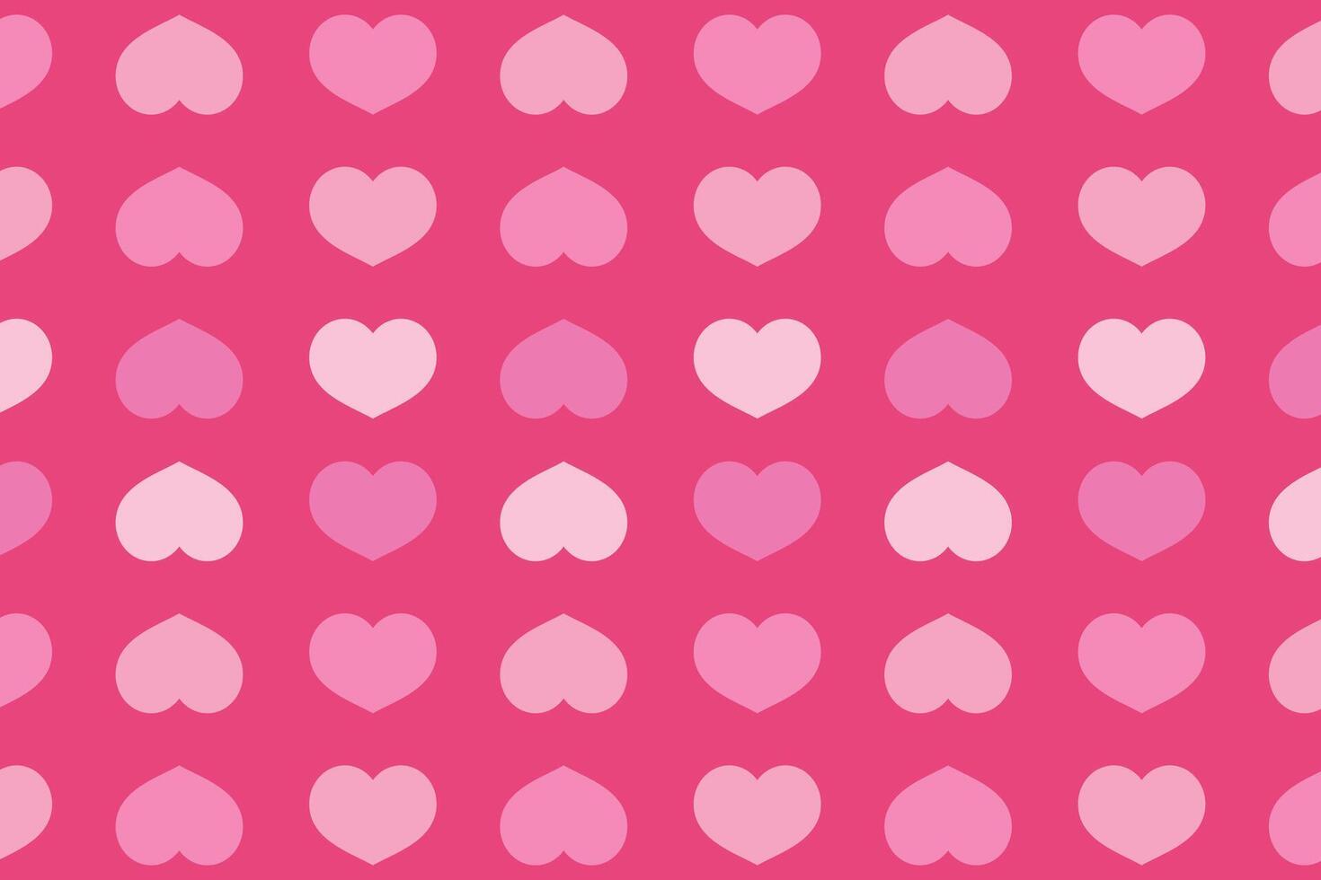 Vector love heart pattern, vector hand drawn Valentine's Day pattern, Valentine's Day background.