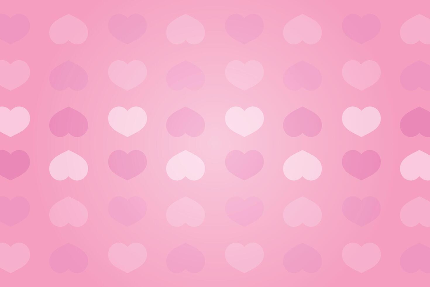 Vector love heart pattern, vector hand drawn Valentine's Day pattern, Valentine's Day background.