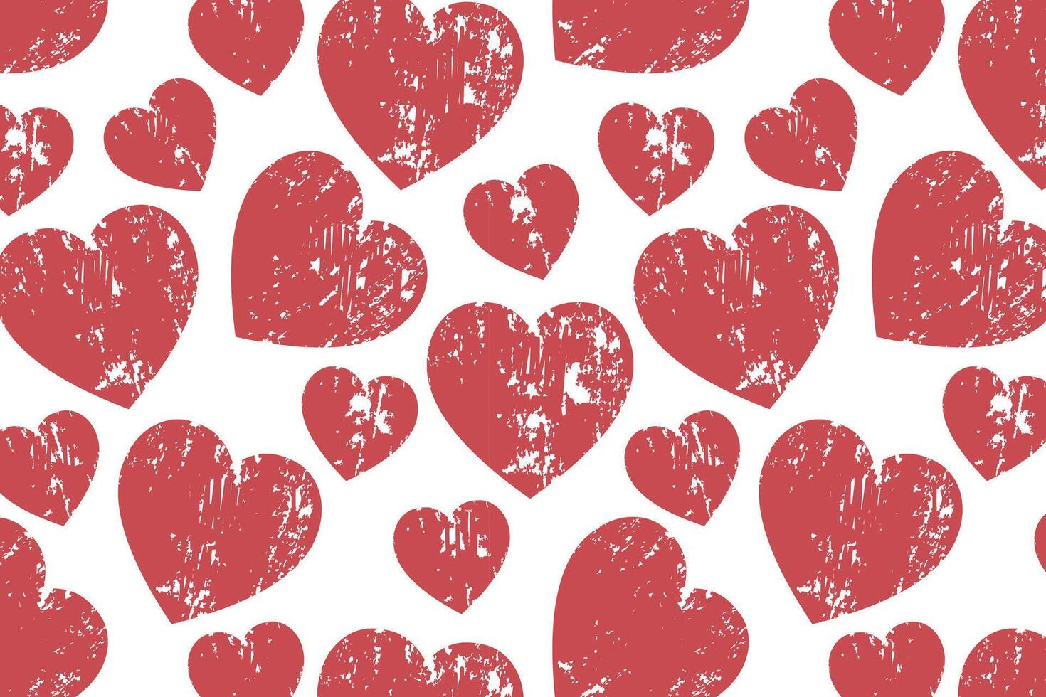 Vector love heart pattern, vector hand drawn Valentine's Day pattern, Valentine's Day background.