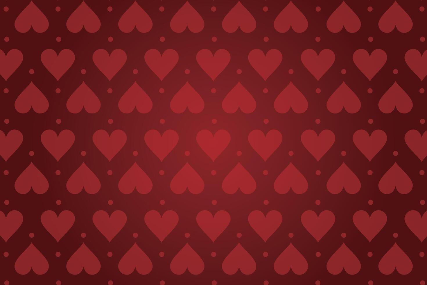 Vector love heart pattern, vector hand drawn Valentine's Day pattern, Valentine's Day background.