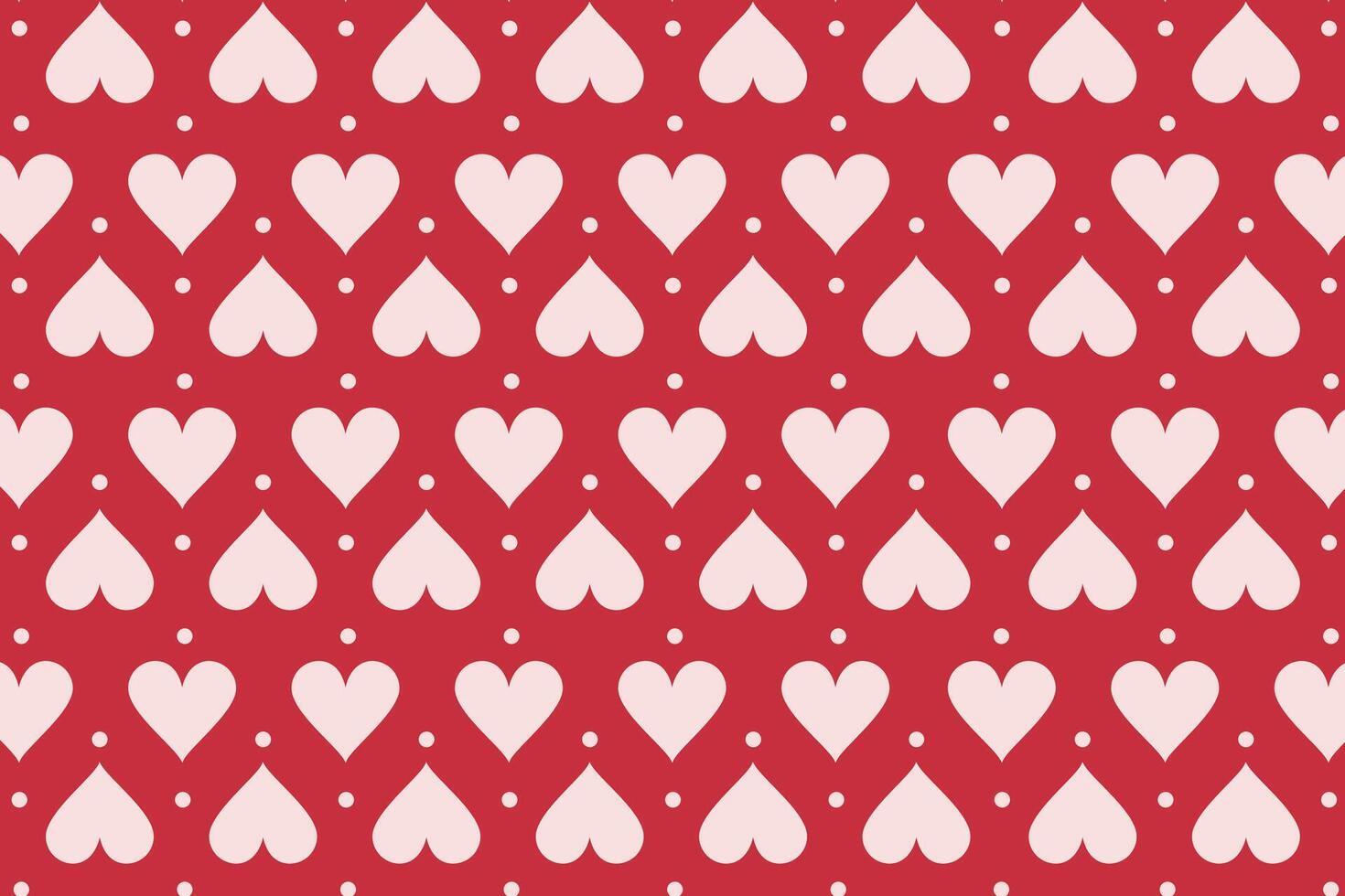 Vector love heart pattern, vector hand drawn Valentine's Day pattern, Valentine's Day background.