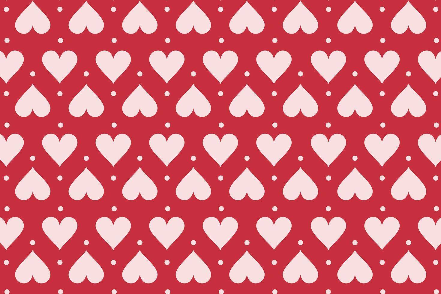 Vector love heart pattern, vector hand drawn Valentine's Day pattern, Valentine's Day background.