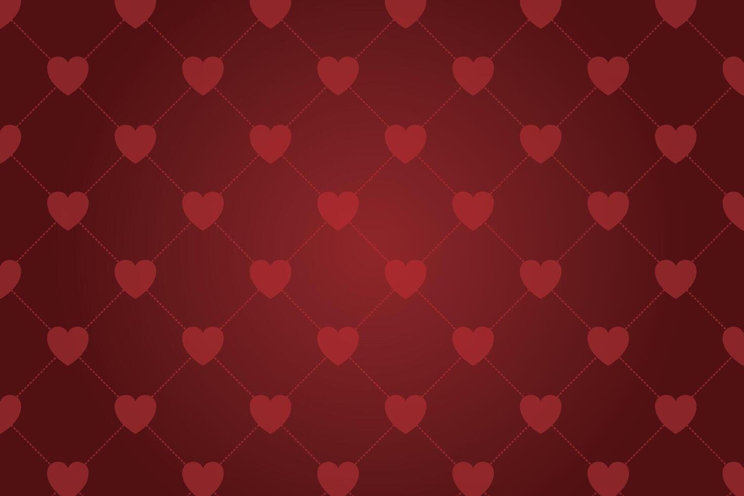 Vector love heart pattern, vector hand drawn Valentine's Day pattern, Valentine's Day background.