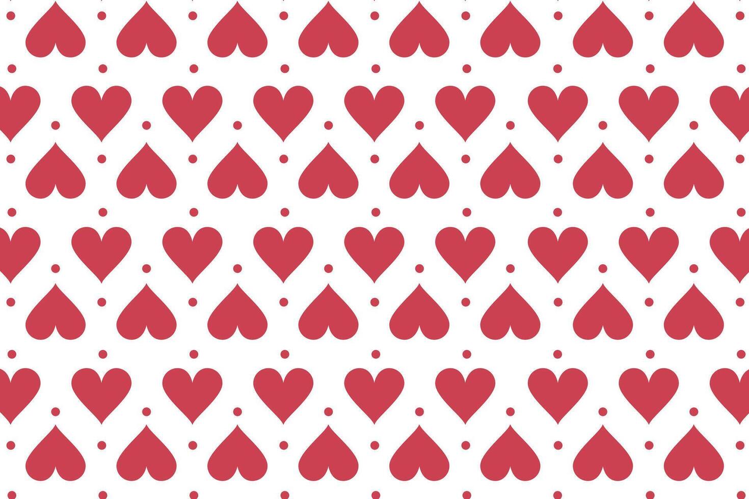Vector love heart pattern, vector hand drawn Valentine's Day pattern, Valentine's Day background.
