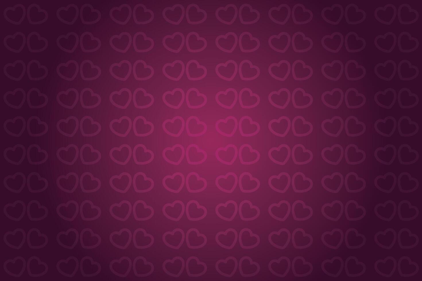 Vector love heart pattern, vector hand drawn Valentine's Day pattern, Valentine's Day background.