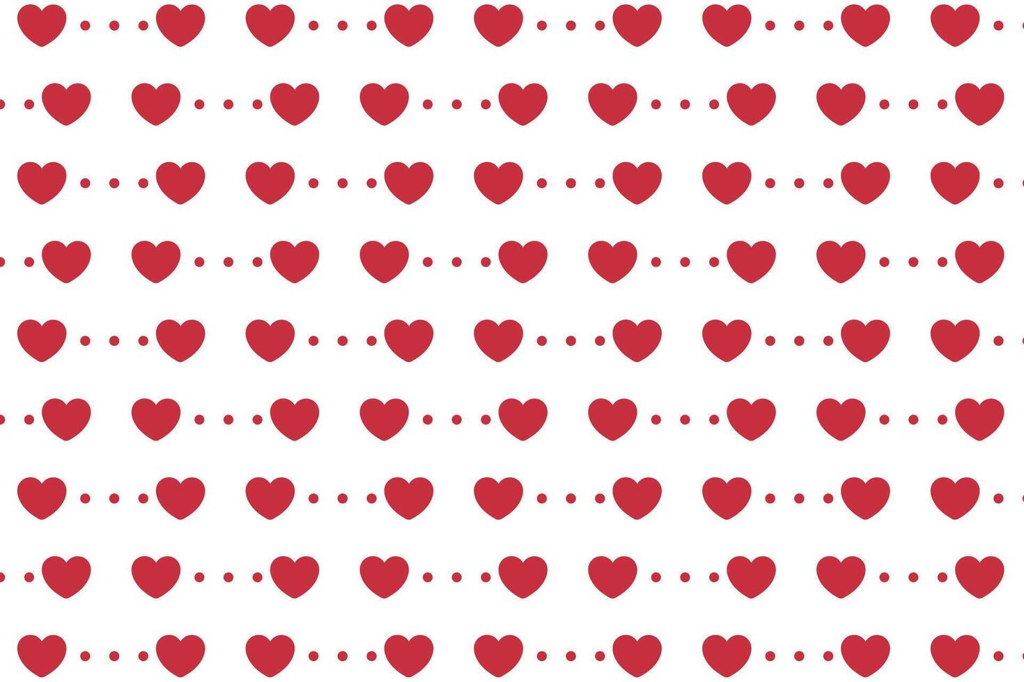 Vector love heart pattern, vector hand drawn Valentine's Day pattern, Valentine's Day background.