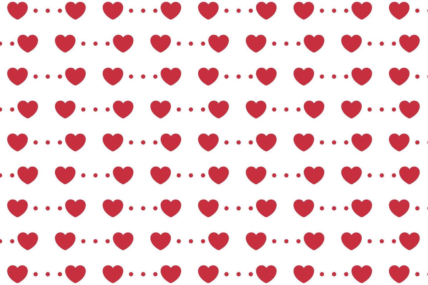 Vector love heart pattern, vector hand drawn Valentine's Day pattern, Valentine's Day background.