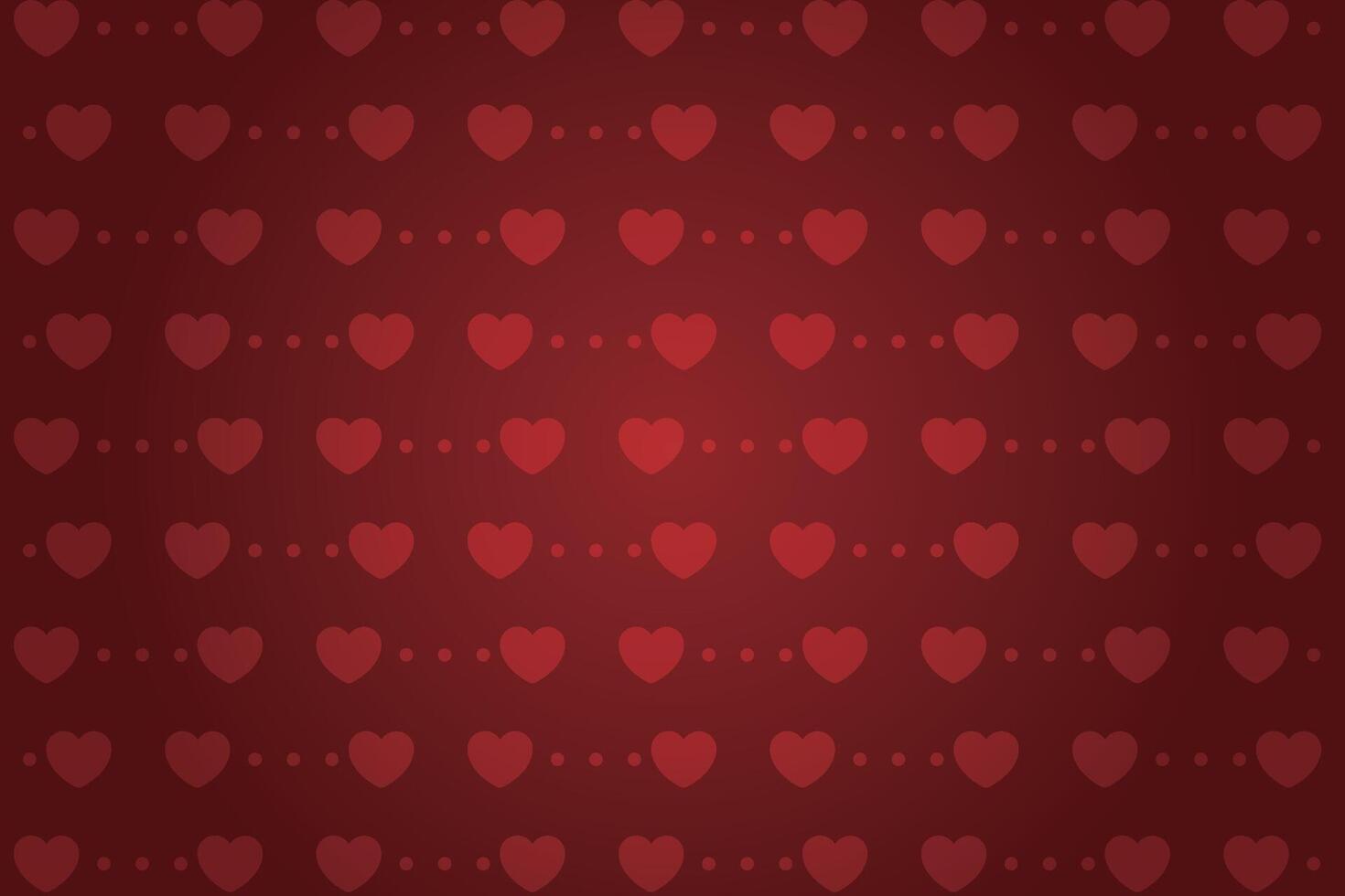 Vector love heart pattern, vector hand drawn Valentine's Day pattern, Valentine's Day background.