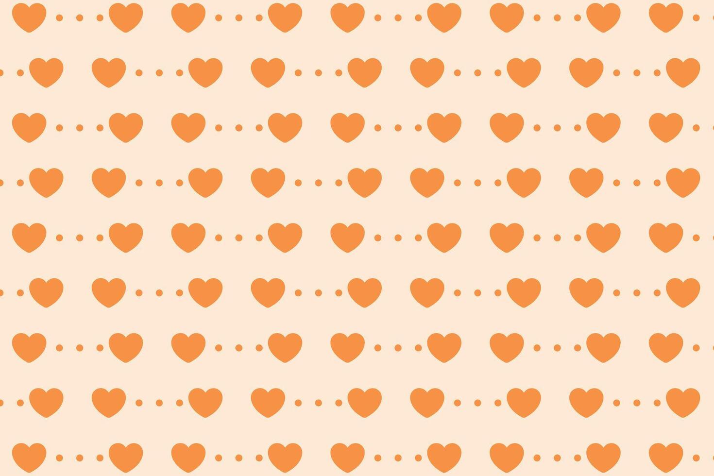 Vector love heart pattern, vector hand drawn Valentine's Day pattern, Valentine's Day background.