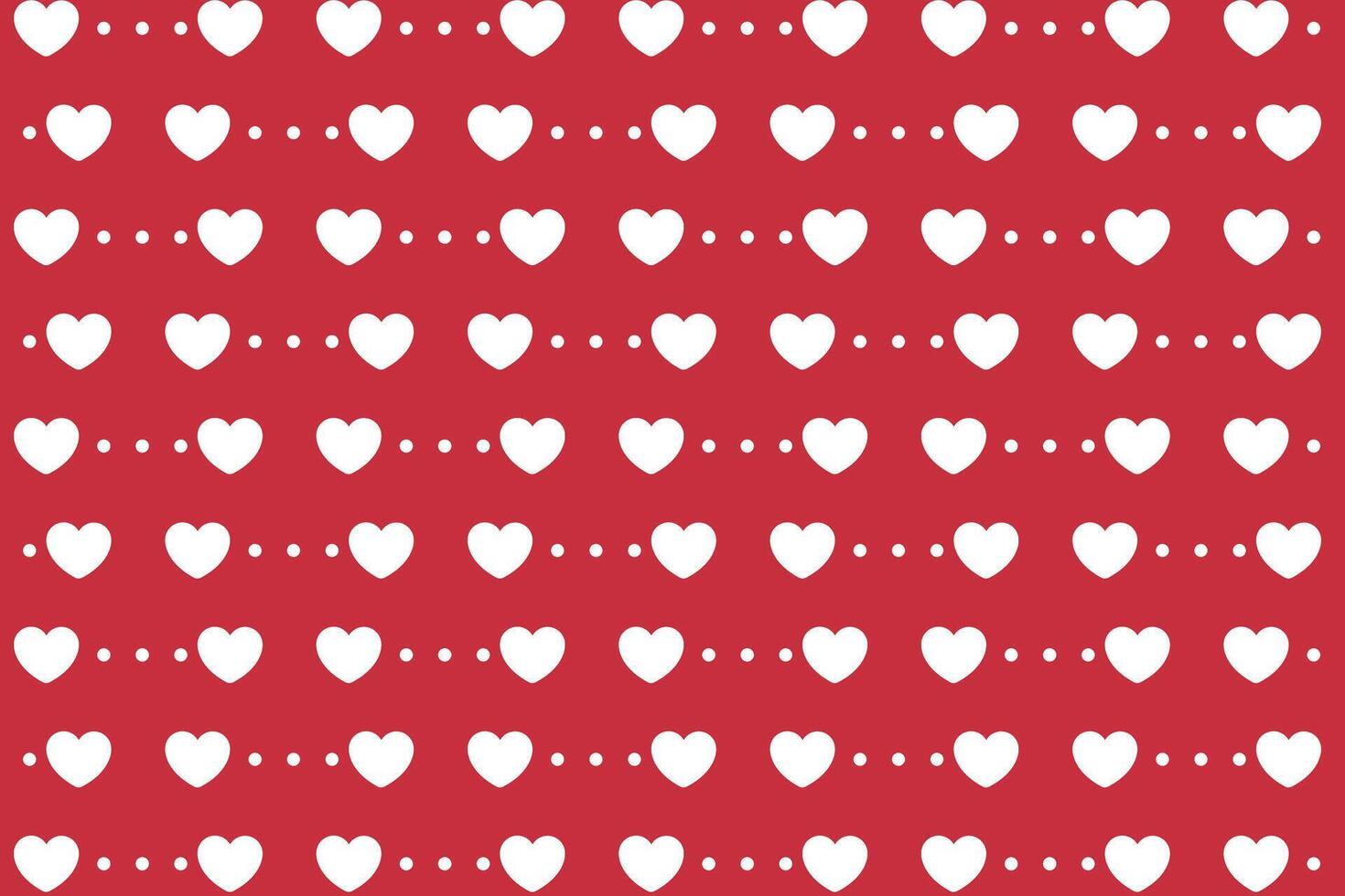 Vector love heart pattern, vector hand drawn Valentine's Day pattern, Valentine's Day background.