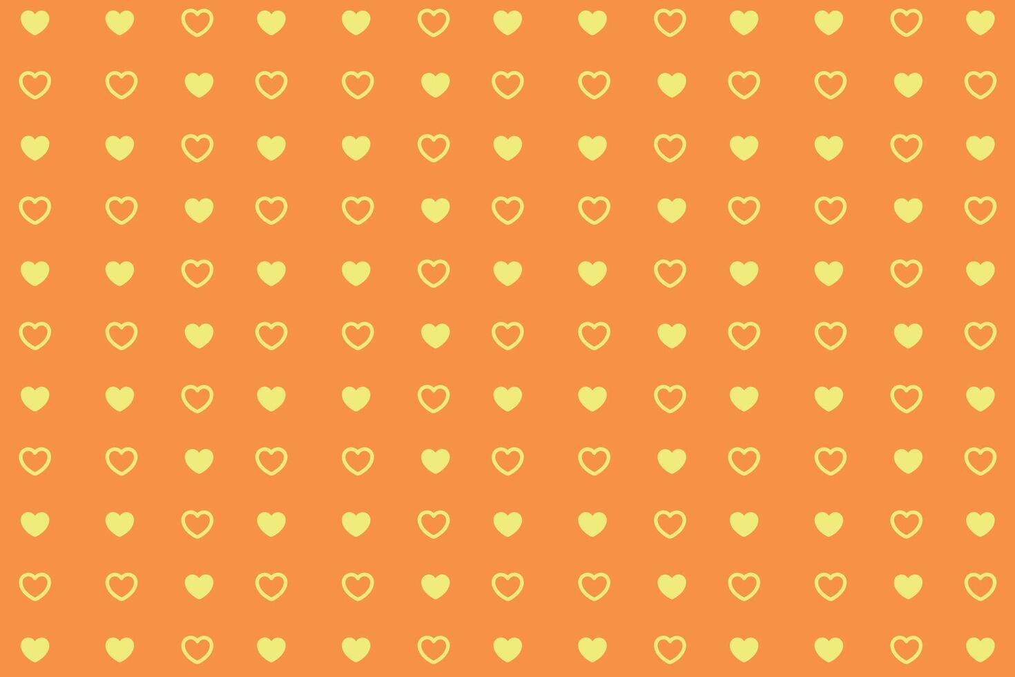 Vector love heart pattern, vector hand drawn Valentine's Day pattern, Valentine's Day background.