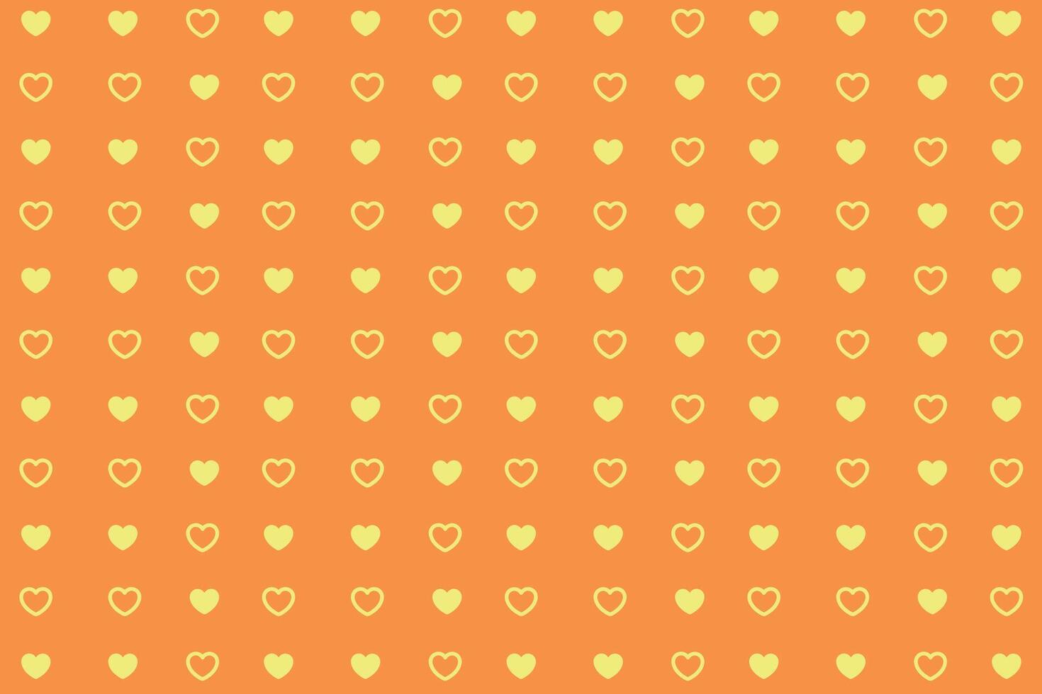 Vector love heart pattern, vector hand drawn Valentine's Day pattern, Valentine's Day background.