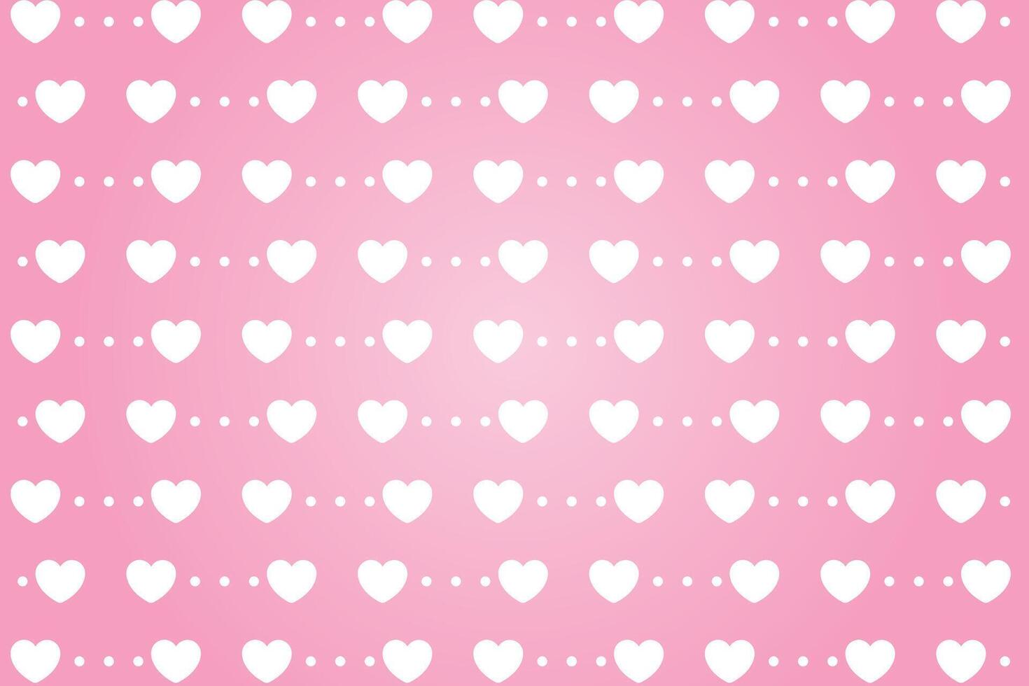 Vector love heart pattern, vector hand drawn Valentine's Day pattern, Valentine's Day background.