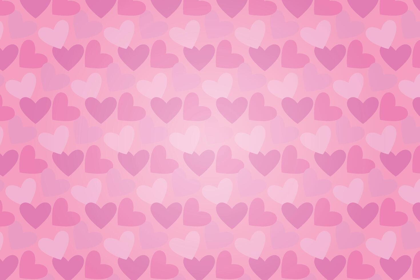 Vector love heart pattern, vector hand drawn Valentine's Day pattern, Valentine's Day background.