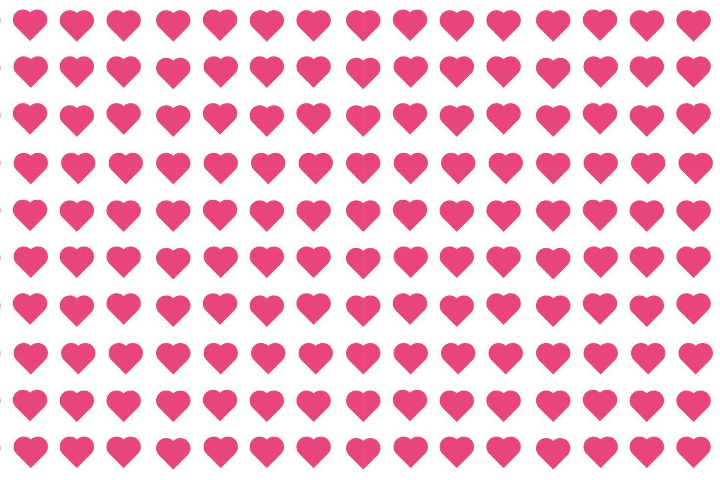 Vector love heart pattern, vector hand drawn Valentine's Day pattern, Valentine's Day background.