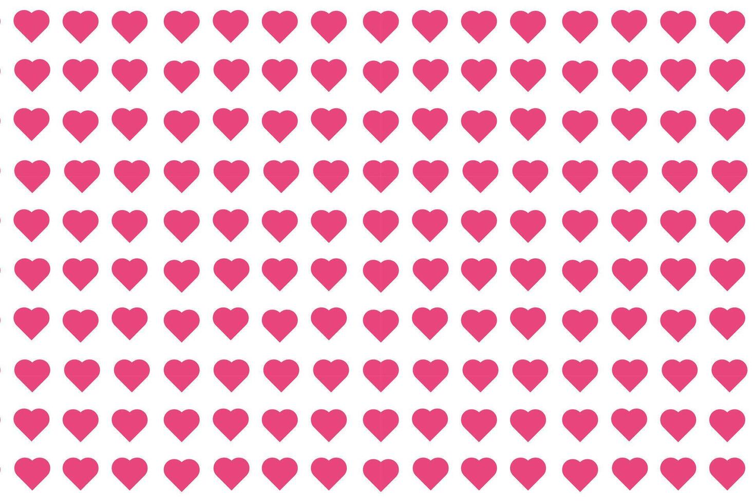 Vector love heart pattern, vector hand drawn Valentine's Day pattern, Valentine's Day background.