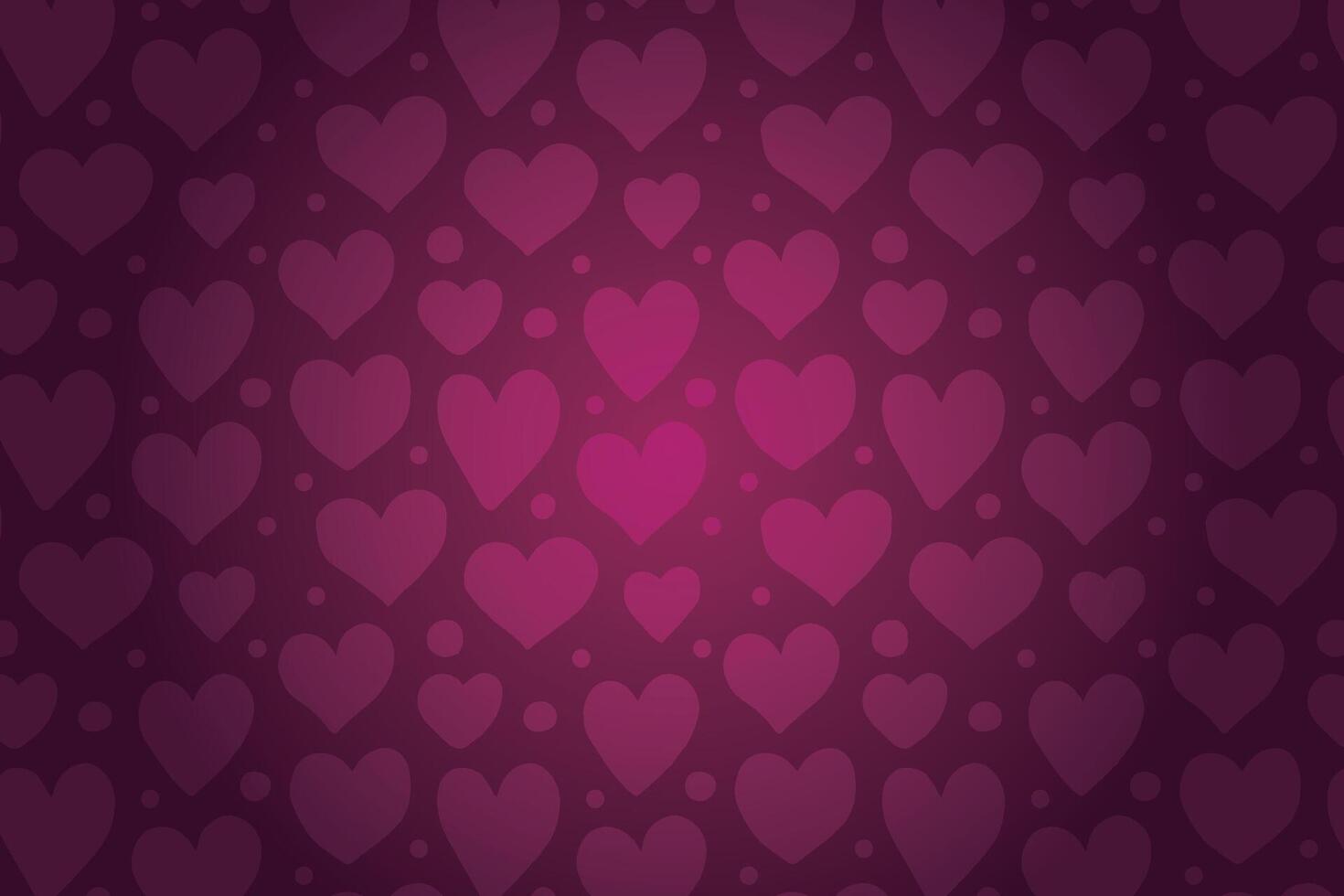 vector amor corazón patrón, vector mano dibujado San Valentín día modelo