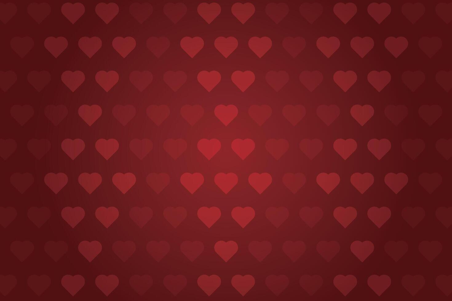 Vector love heart pattern, vector hand drawn Valentine's Day pattern, Valentine's Day background.