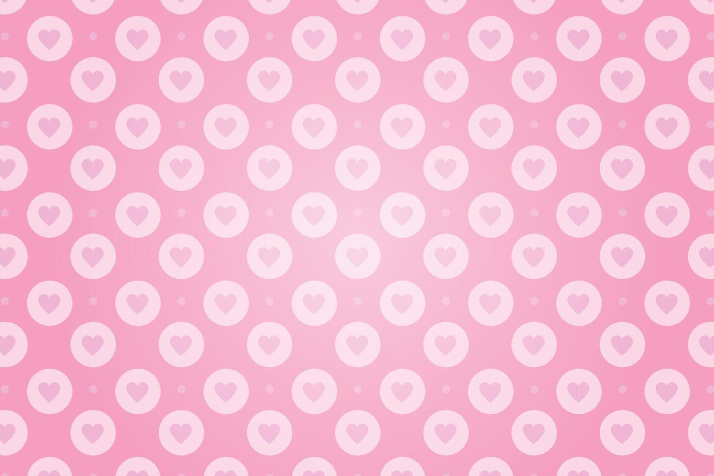 Vector love heart pattern, vector hand drawn Valentine's Day pattern