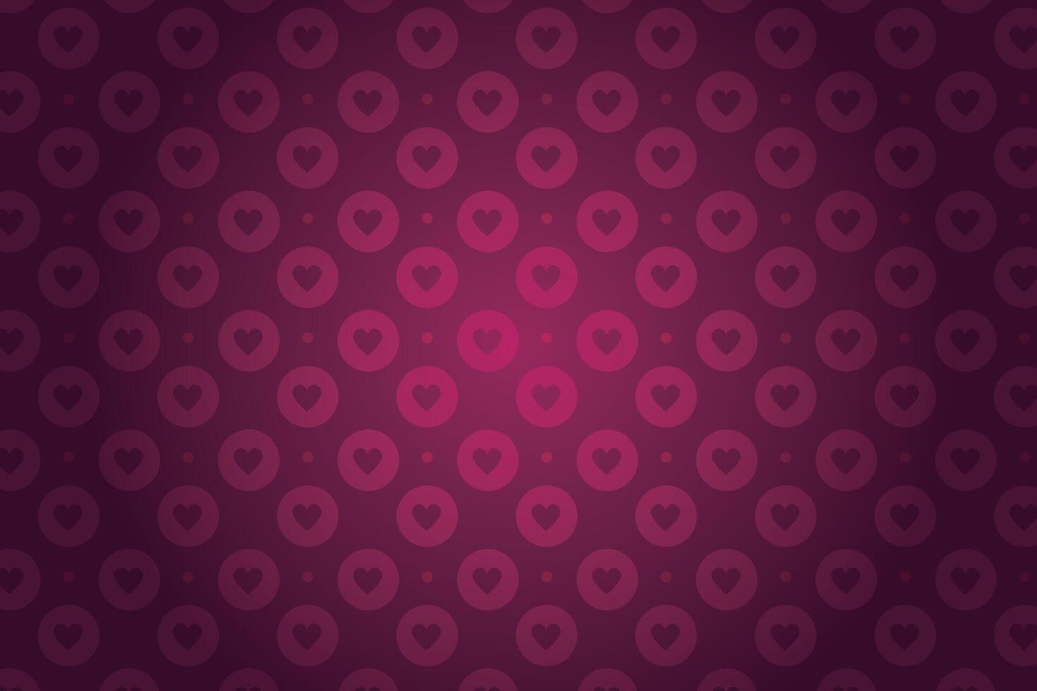 Vector love heart pattern, vector hand drawn Valentine's Day pattern