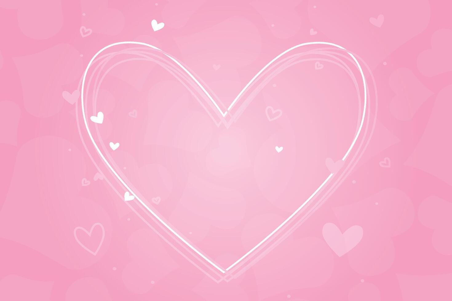 Valentine's Day background, Happy Valentine's Day banner vector