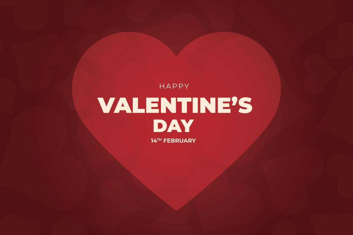 Valentine's Day background, Happy Valentine's Day banner vector