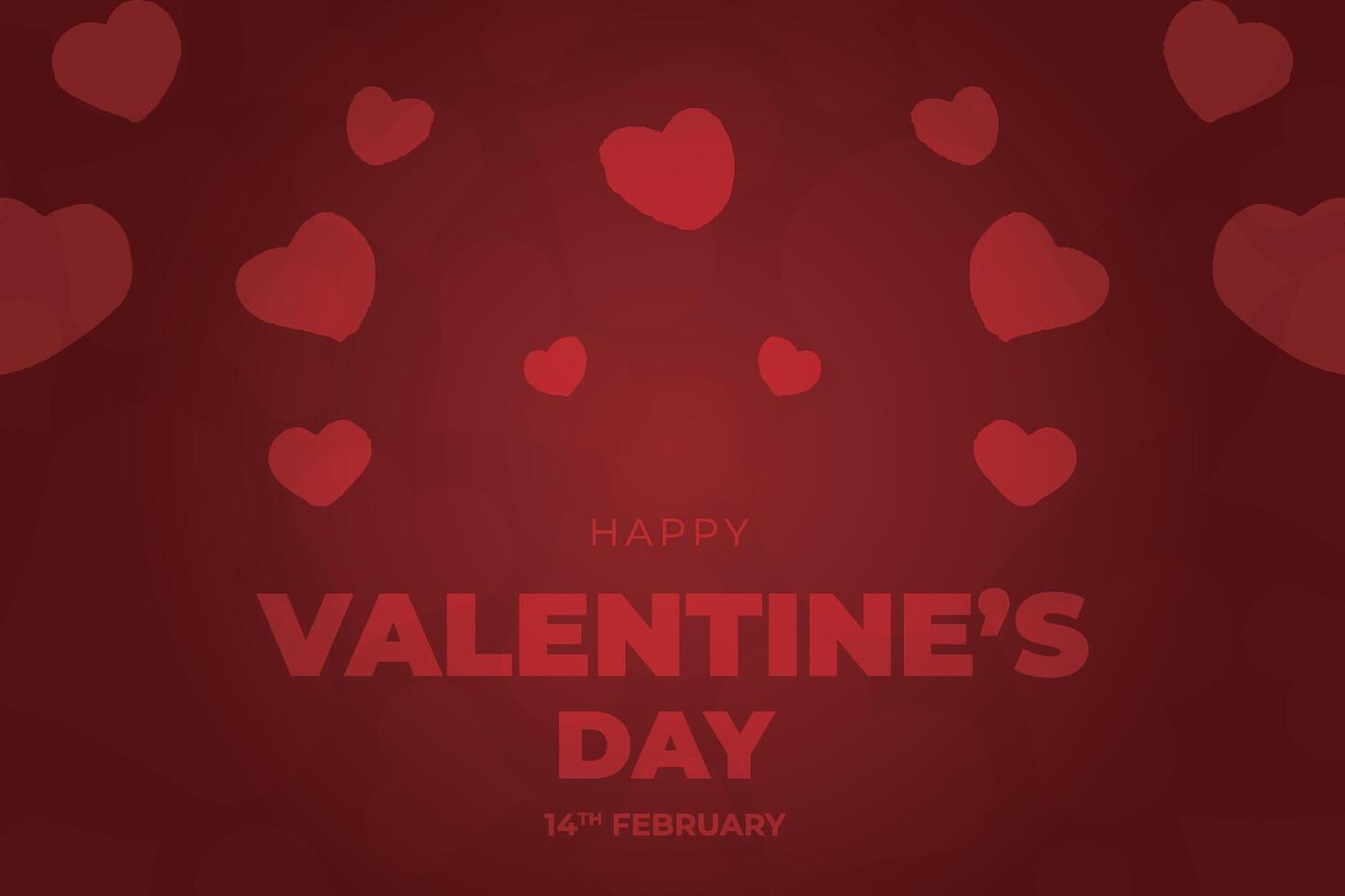 Valentine's Day background, Happy Valentine's Day banner vector