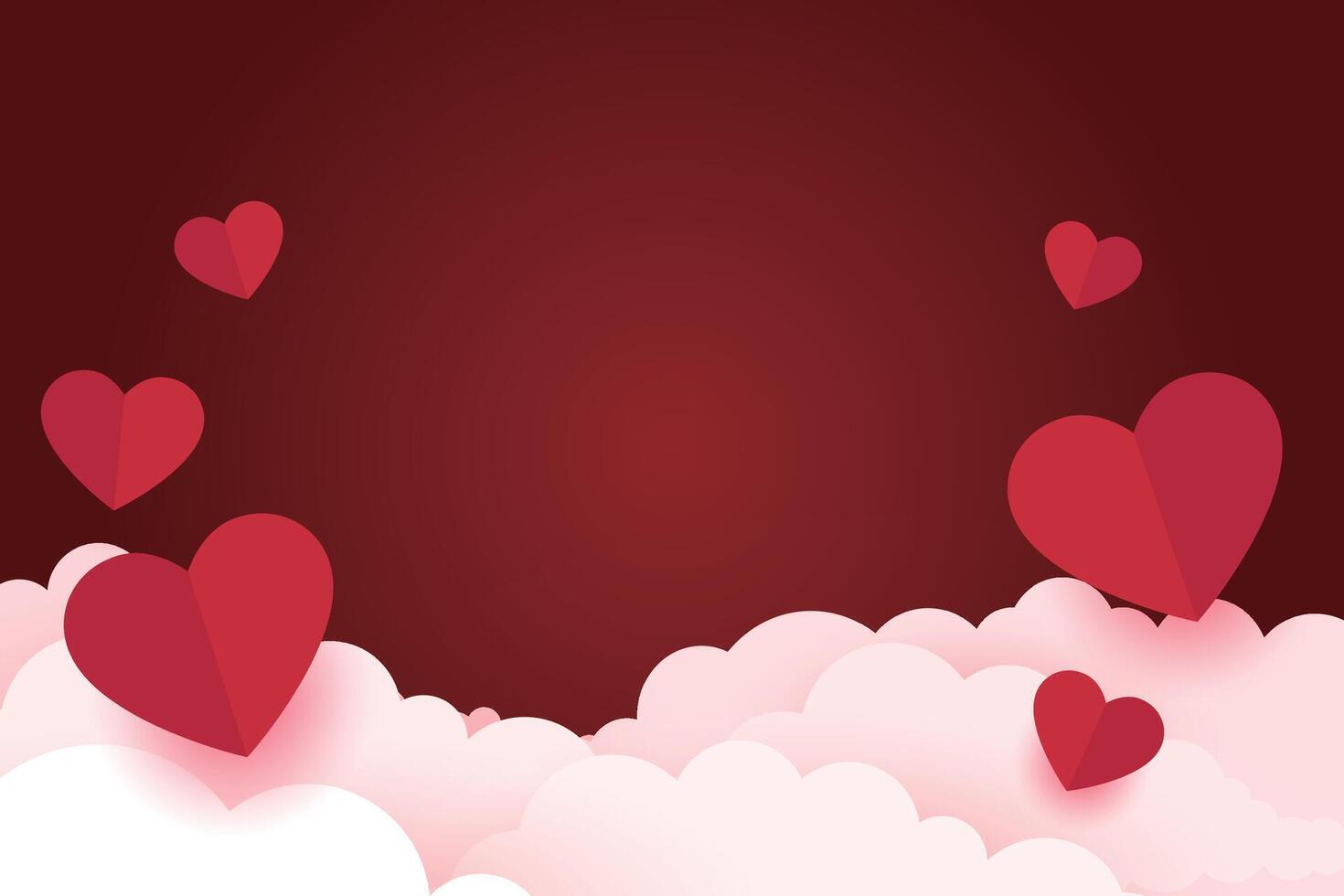 Valentine s Day Background Happy Valentine s Day Banner 39198523 Vector Art At Vecteezy