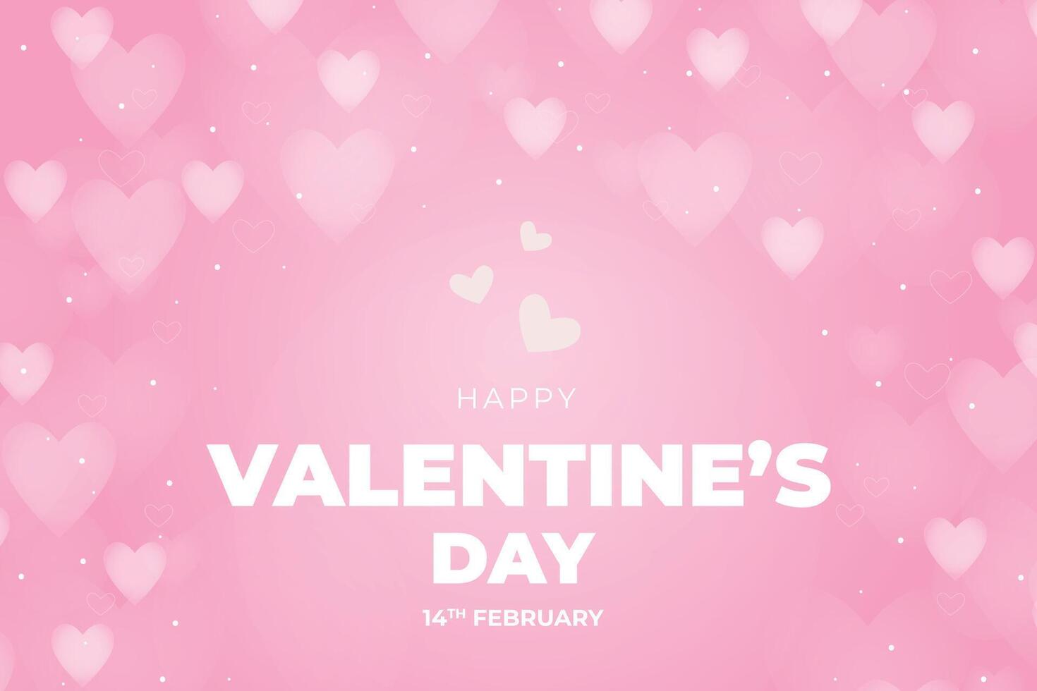 Valentine's Day background, Happy Valentine's Day banner vector