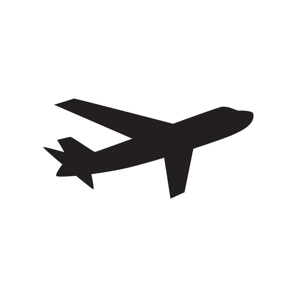 Vector plane icon. Simple airplane illustration. Trip Travel Logo Design Template