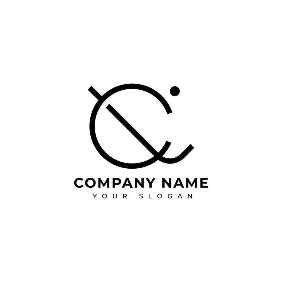 Modern Letter Cl logo vector design template