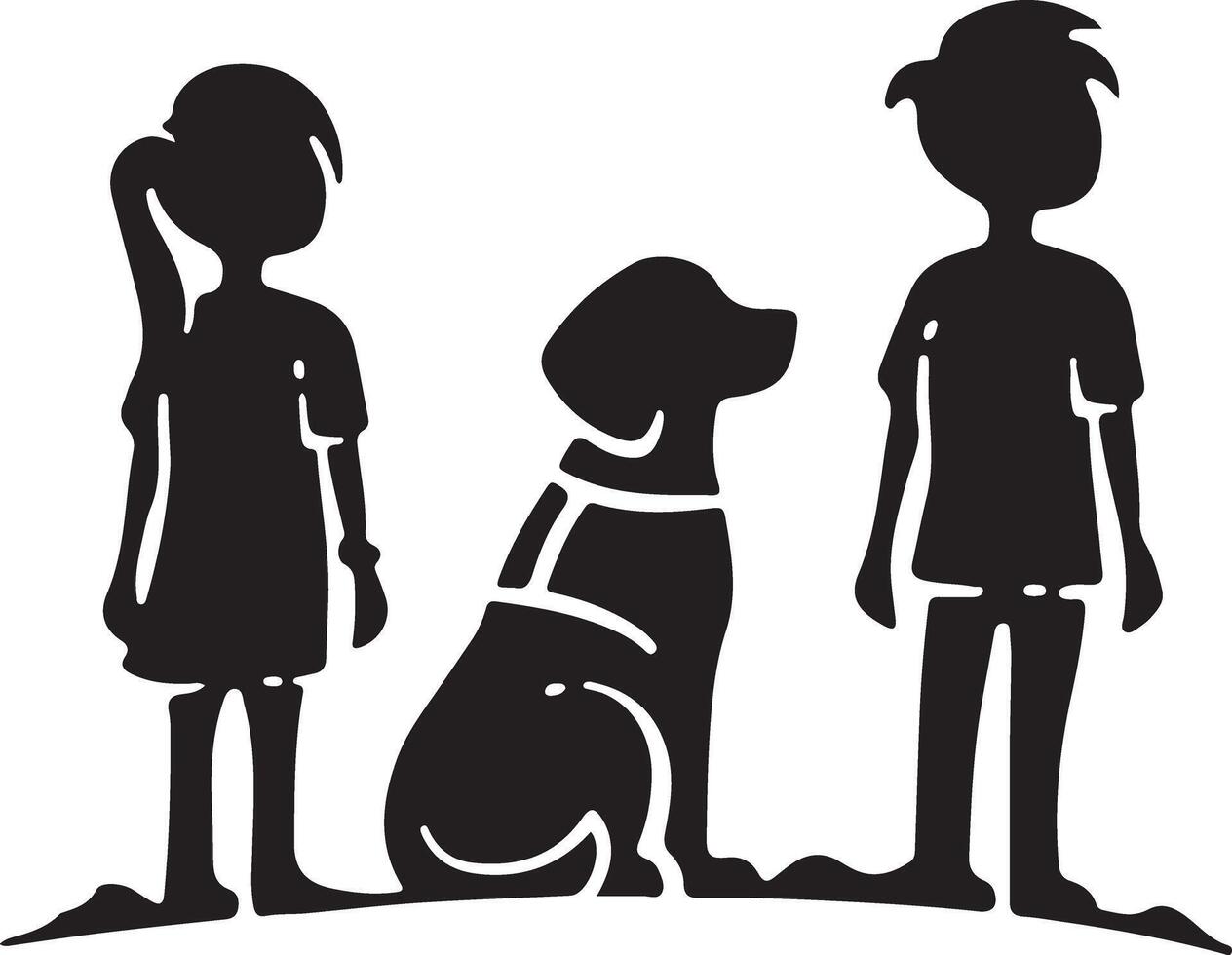 Crafting Safety for Child Dog Interaction vector