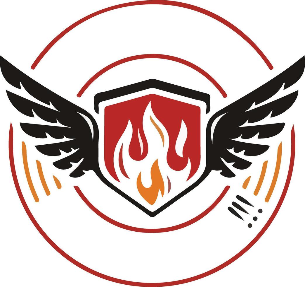 Wings logo for future shop vector