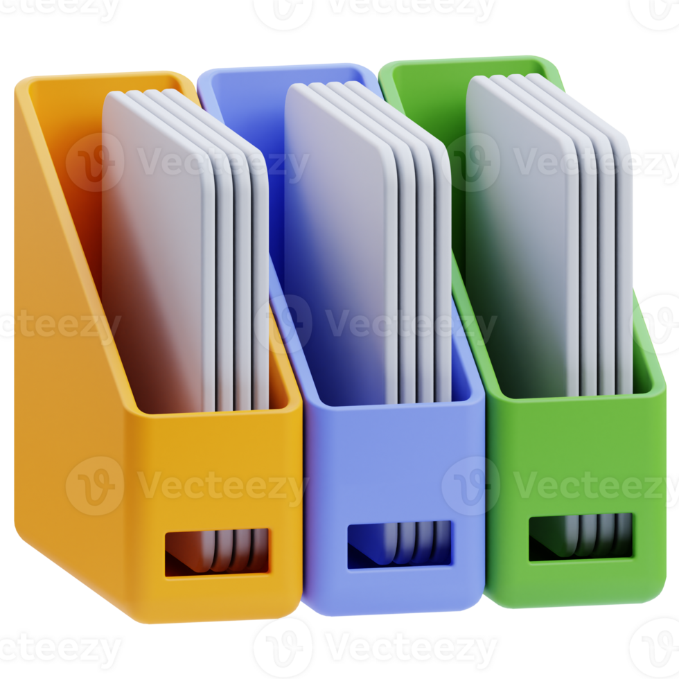 3D paper shelf icon on transparent background png