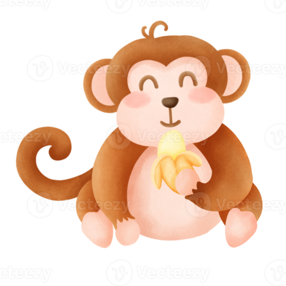 cute monkey party png