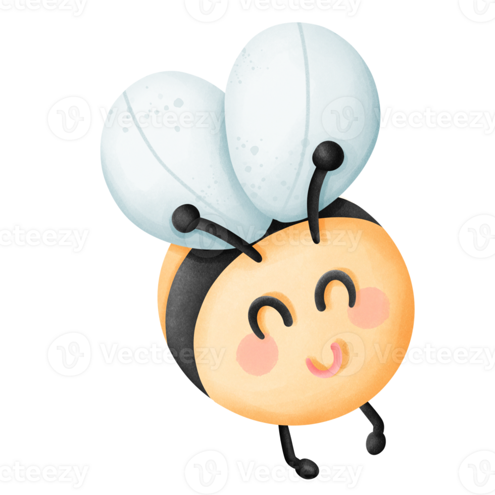 Valentine cute bee png