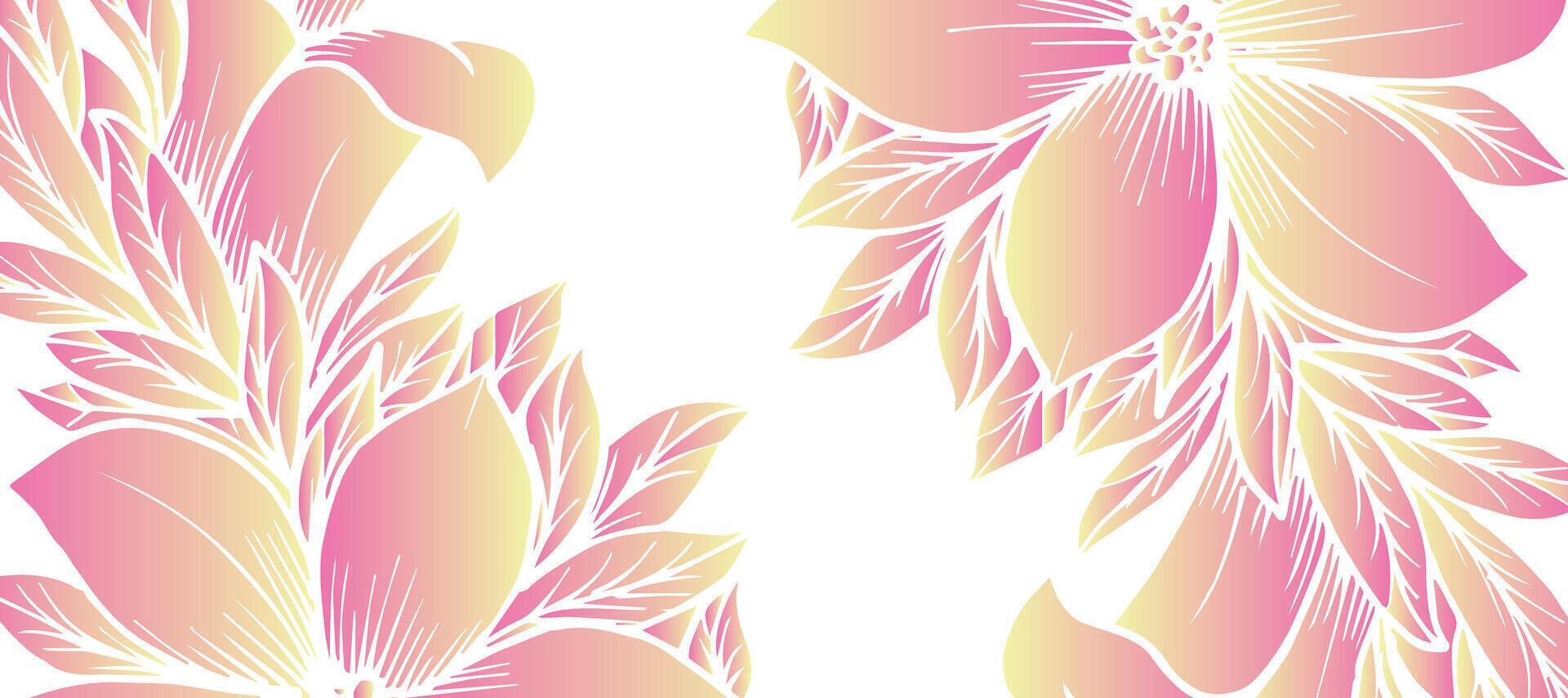 pink lily flora blossom decorative design background vector