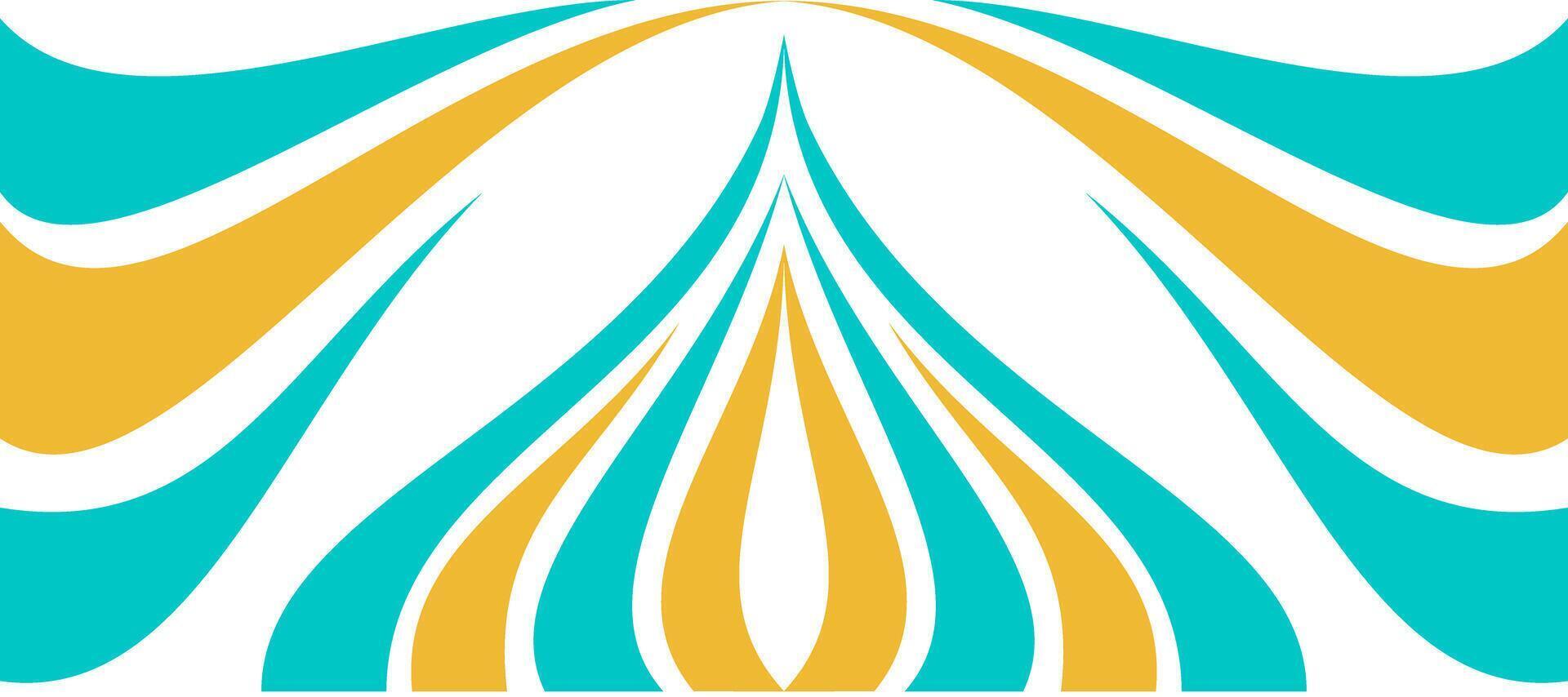 mosque dome curve green ramadan design background vector
