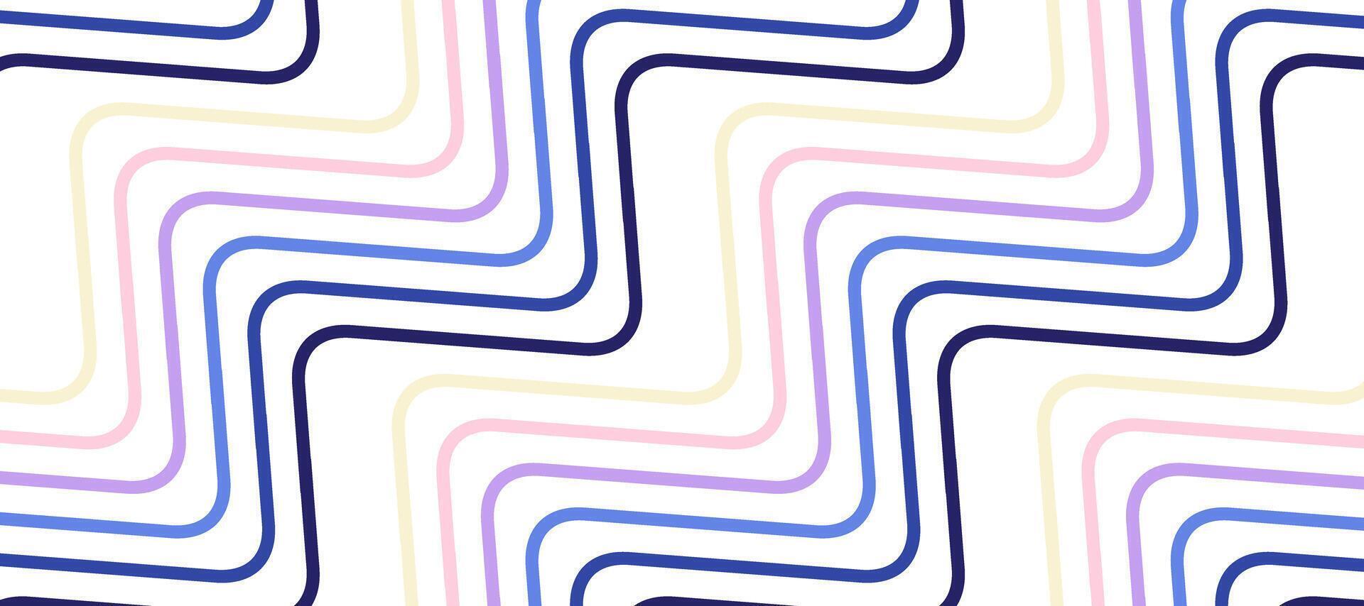 colorful swirl curve lines flowing striped design background vector