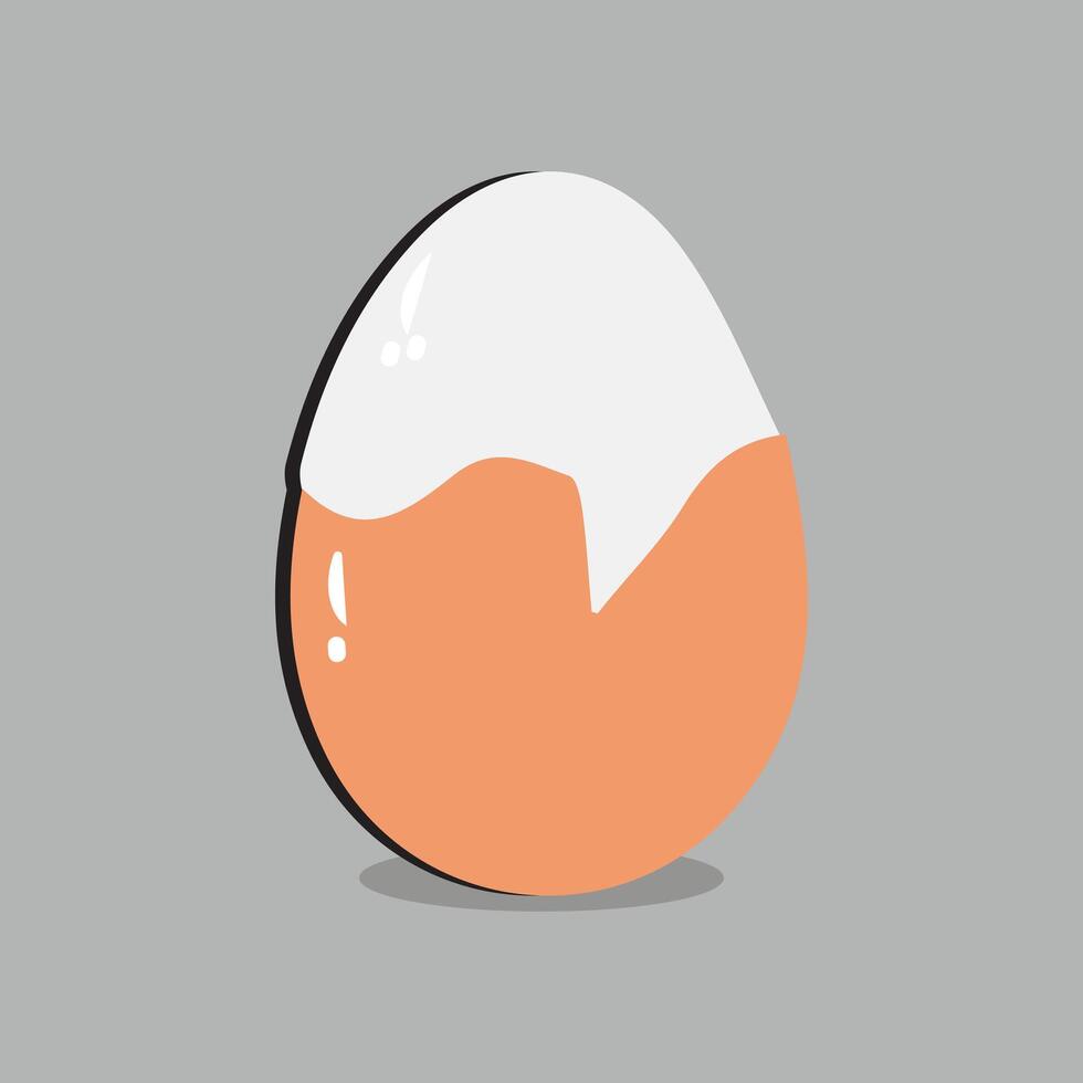 Egg vector illustration, Collection of whole, broken, fried, yolks, eggshells and boiled eggs. Whole and broken white and yellow fresh raw eggs.