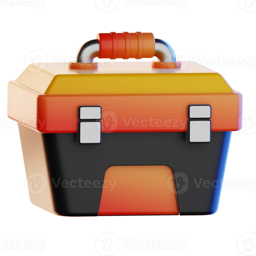 Toolbox Construction Business illustration 3d png