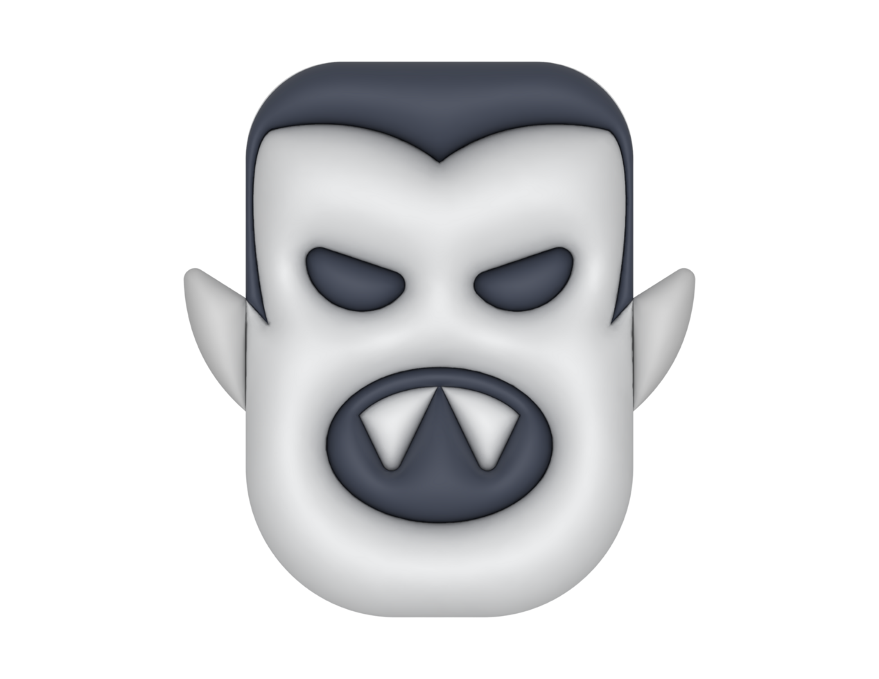 a 3d Vampire on a transparent background png