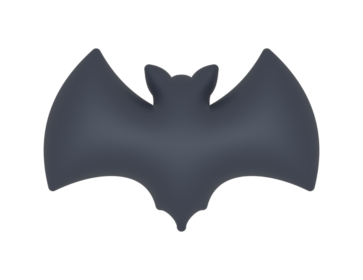 a 3d Halloween Bat on a transparent background png