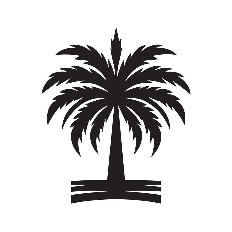 palma árbol logo elemento, palma árbol logo plantilla, palma árbol logo vector ilustración