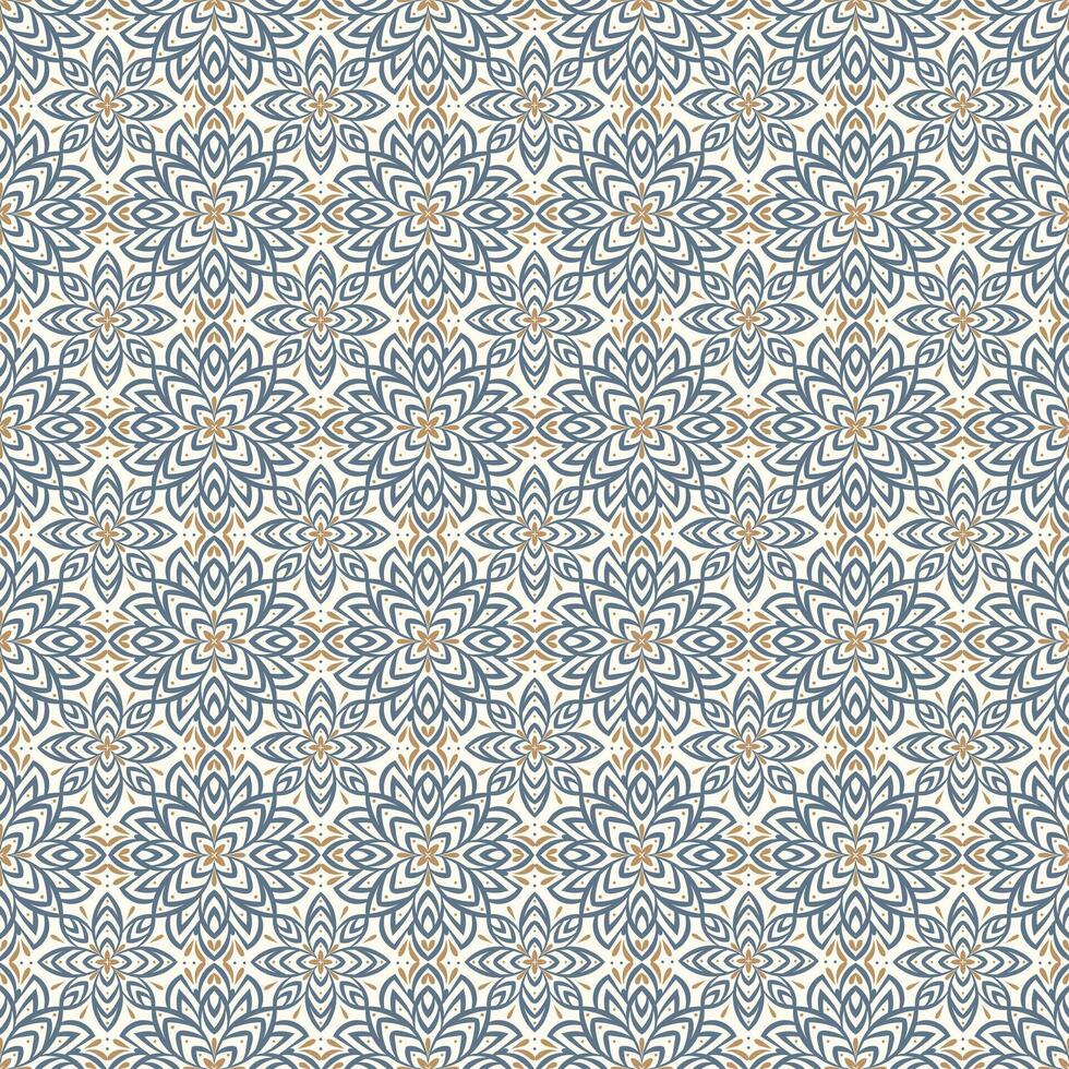 sin costura resumen modelo con adornos para seda bufanda, cerámico losas, fondo de pantalla, tela, textil. mandala geométrico antecedentes en oriental estilo. vector