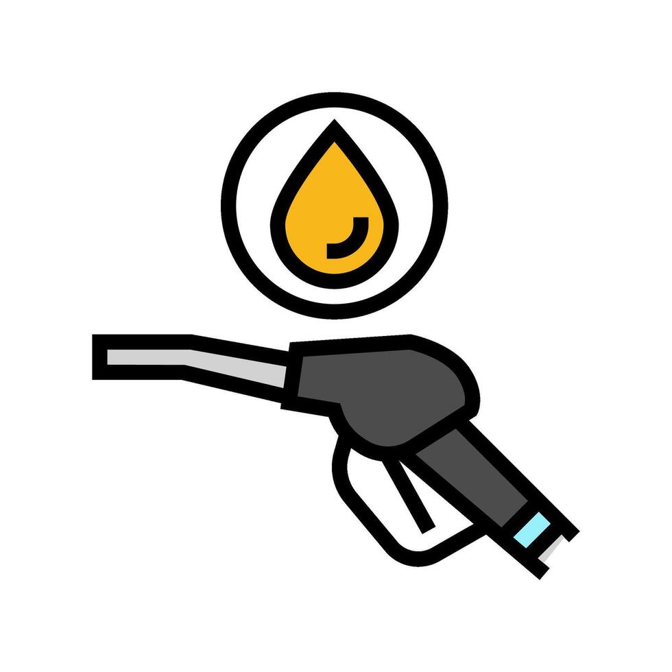 diesel oil industry color icon vector illustration