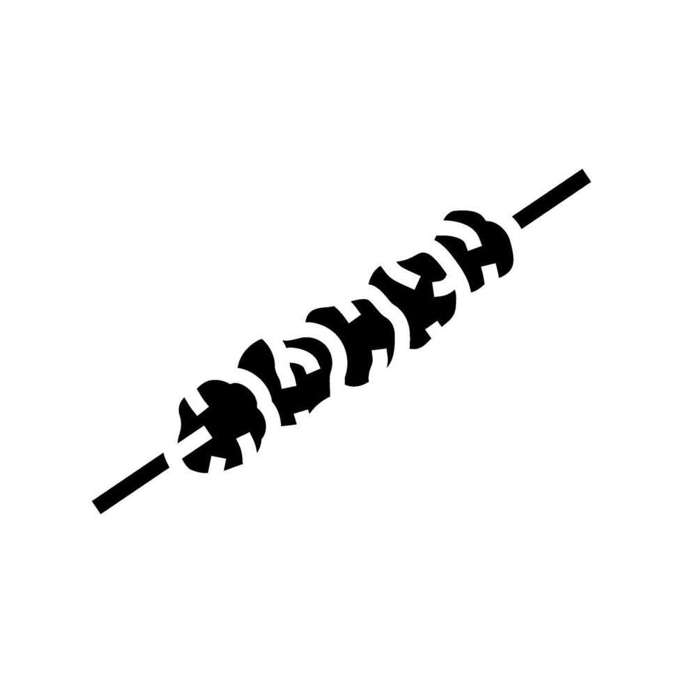 pinchos spanish cuisine glyph icon vector illustration