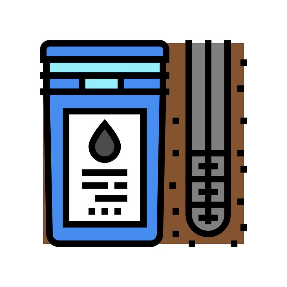 drilling fluids color icon vector illustration