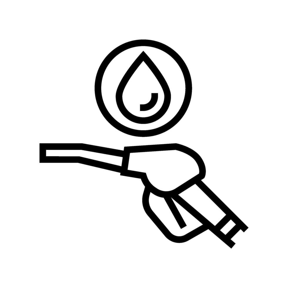 diesel petróleo industria línea icono vector ilustración