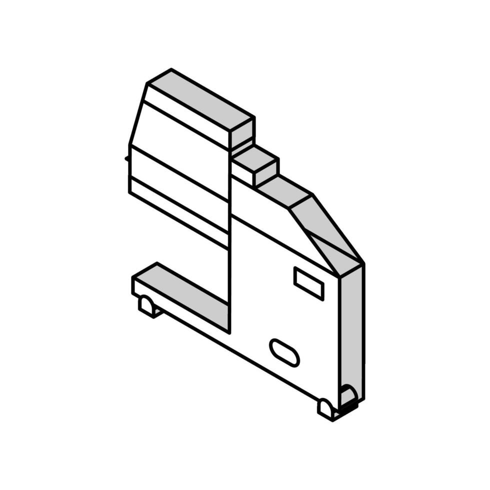 meat tenderizer isometric icon vector illustration